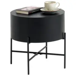 Beistelltisch in Metall, Holzwerkstoff 45/45/45 cm