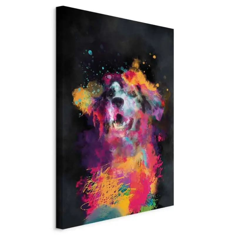 Leinwandbild Abstraktes, Tiere 80/120/1,2 cm