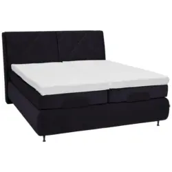 Boxspringbett 180/200 cm in Dunkelgrau