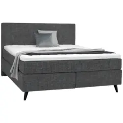 Boxspringbett 180/200 cm in Grau