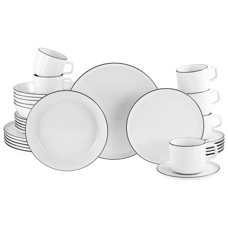 Kombiservice Chef Collection Black Line 30-teilig