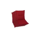 XXXLutz Lauterach - Ihr M&ouml;belhaus bei Bregenz Sesselauflagen 4er-Set in Kirschrot Uni