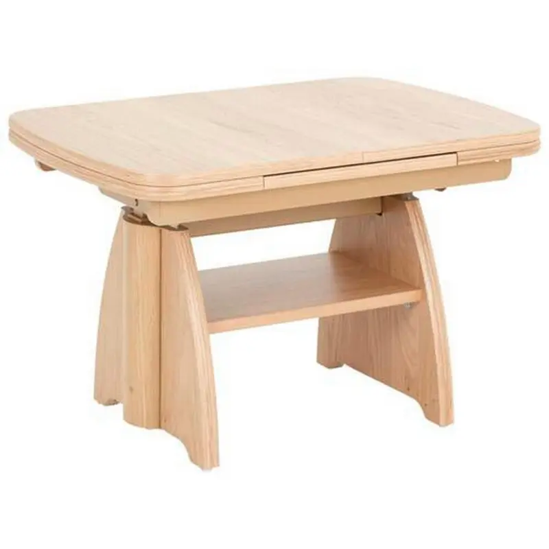 Couchtisch in Metall, Holzwerkstoff 90-130,5/65/56-75 cm