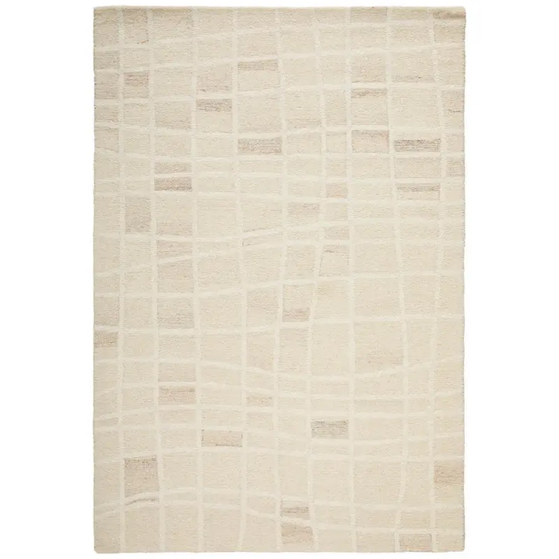 Wollteppich 160/230 cm Beige