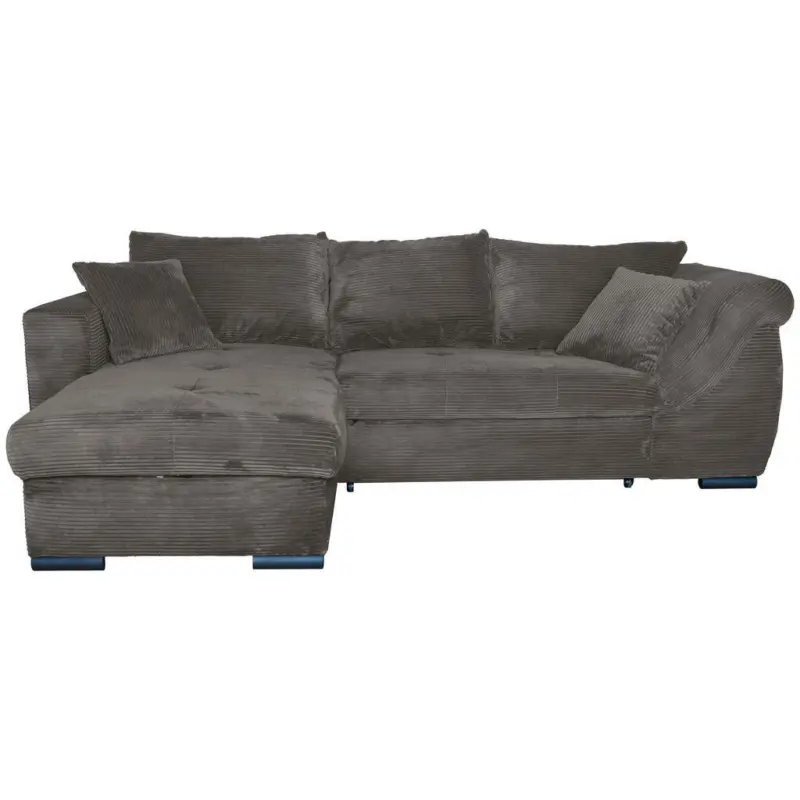 Ecksofa in Cord Mokka