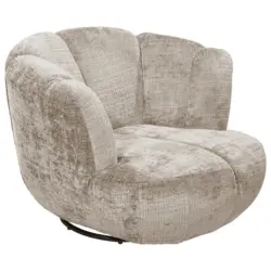 Sessel in Chenille Taupe