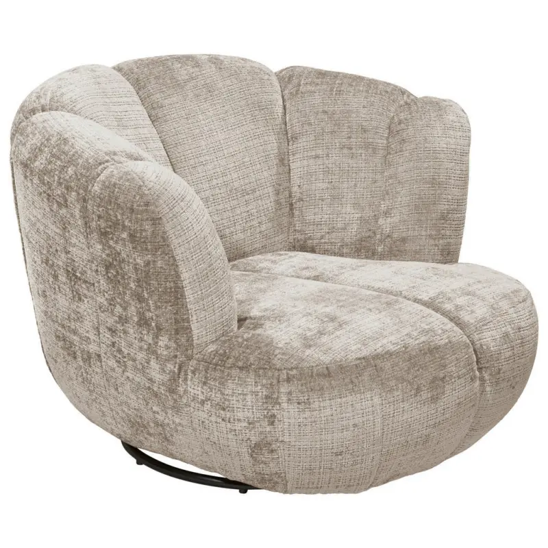 Sessel in Chenille Taupe
