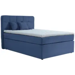 Boxspringbett 140/200 cm in Blau