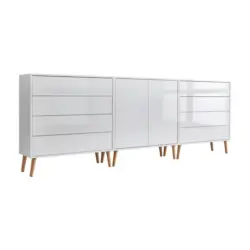 Sideboard Mailand Set 4 + HF in 237/86/33 cm