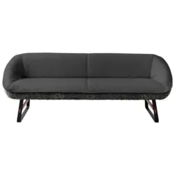 Sitzbank 229/88/80 cm in Graublau