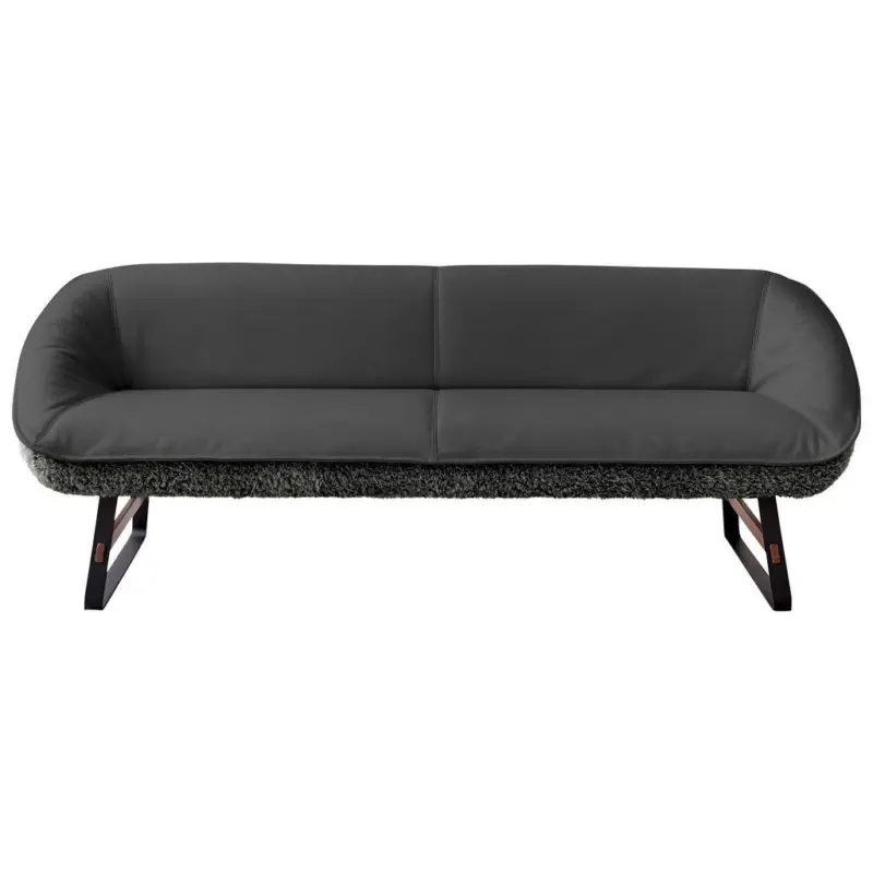 Sitzbank 229/88/80 cm in Graublau