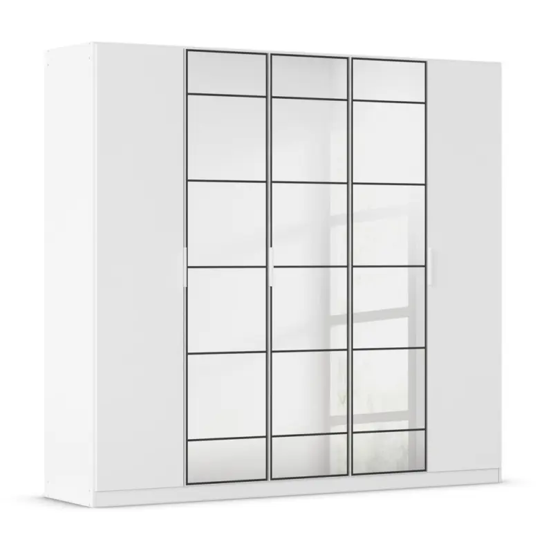 Dreht&uuml;renschrank in Schwarz, Wei&szlig;