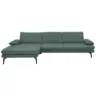 Ecksofa Beldomo Premium in Echtleder Opal 180/310 cm