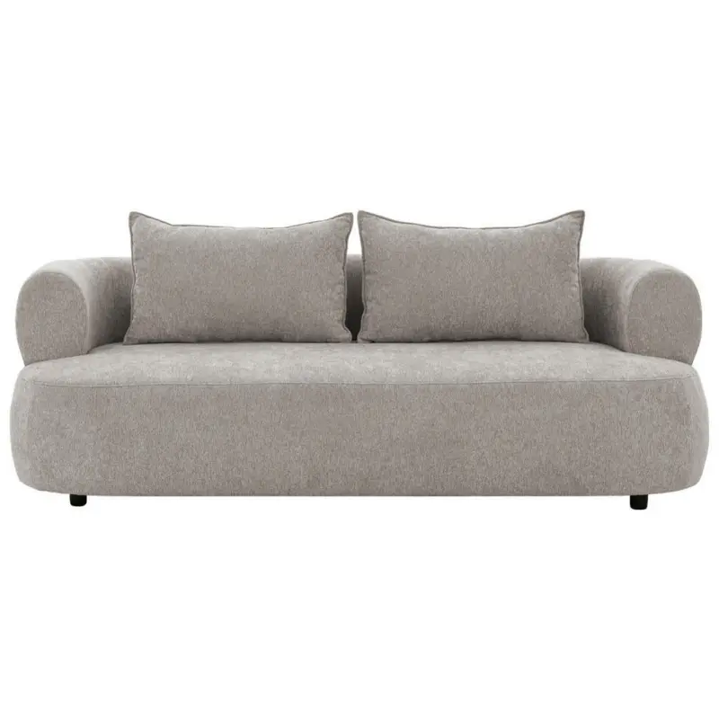 3-Sitzer-Sofa Ferro in Chenille Hellgrau