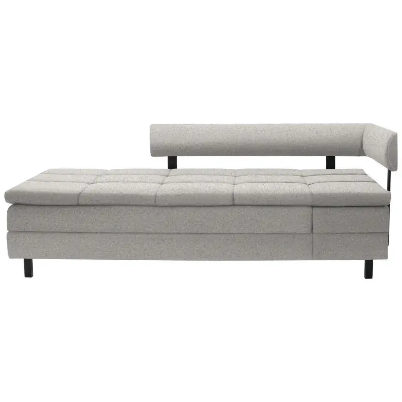 Liege in Flachgewebe Hellgrau