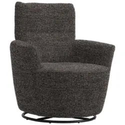 Sessel in Chenille, Flachgewebe Dunkelgrau, Dunkelgr&uuml;n