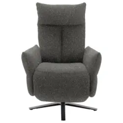 Fernsehsessel in Chenille Dunkelbraun