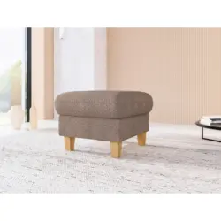 Hocker in Textil Cappuccino