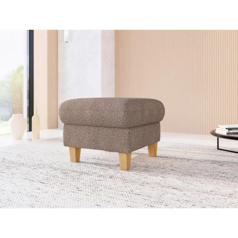 Hocker in Textil Cappuccino