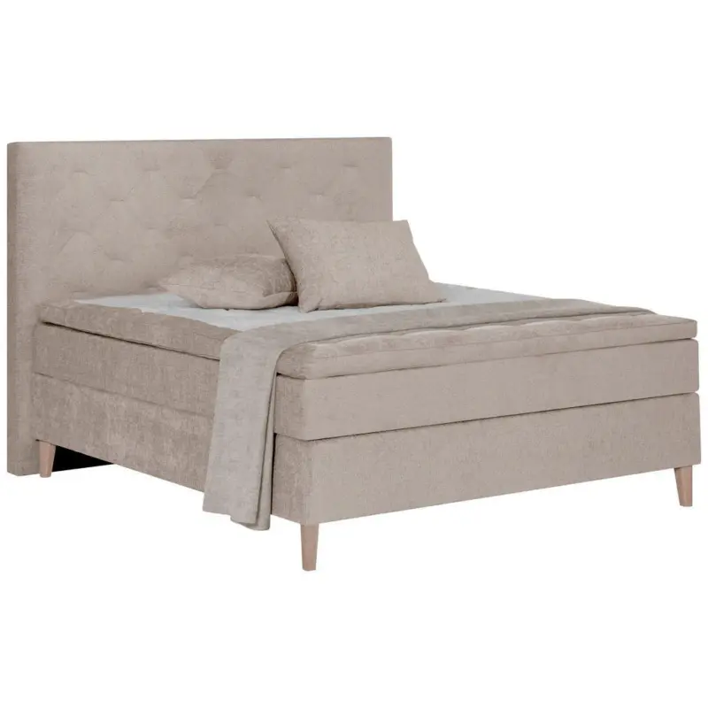 Boxspringbett 180/200 cm in Beige