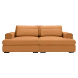 Bigsofa in Cord Rostfarben