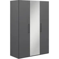 Kleiderschrank in Graphitfarben