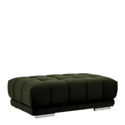 Hocker in Textil Waldgr&uuml;n