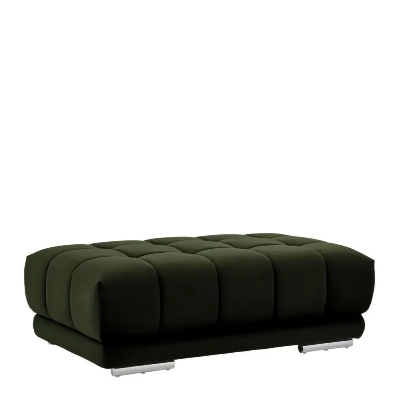 Hocker in Textil Waldgr&uuml;n