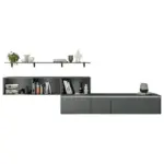 XXXLutz Lauterach - Ihr M&ouml;belhaus bei Bregenz Wohnwand in Grau, Gr&uuml;n 322,3/115/48,5 cm