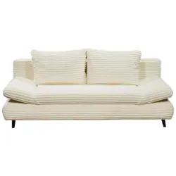 Schlafsofa in Cord Beige