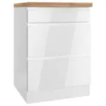 XXXLutz Lauterach - Ihr M&ouml;belhaus bei Bregenz Kochfeldumbauschrank 60/86/60 cm in Wei&szlig;, Eiche Wotan, Wei&szlig; Hochglanz