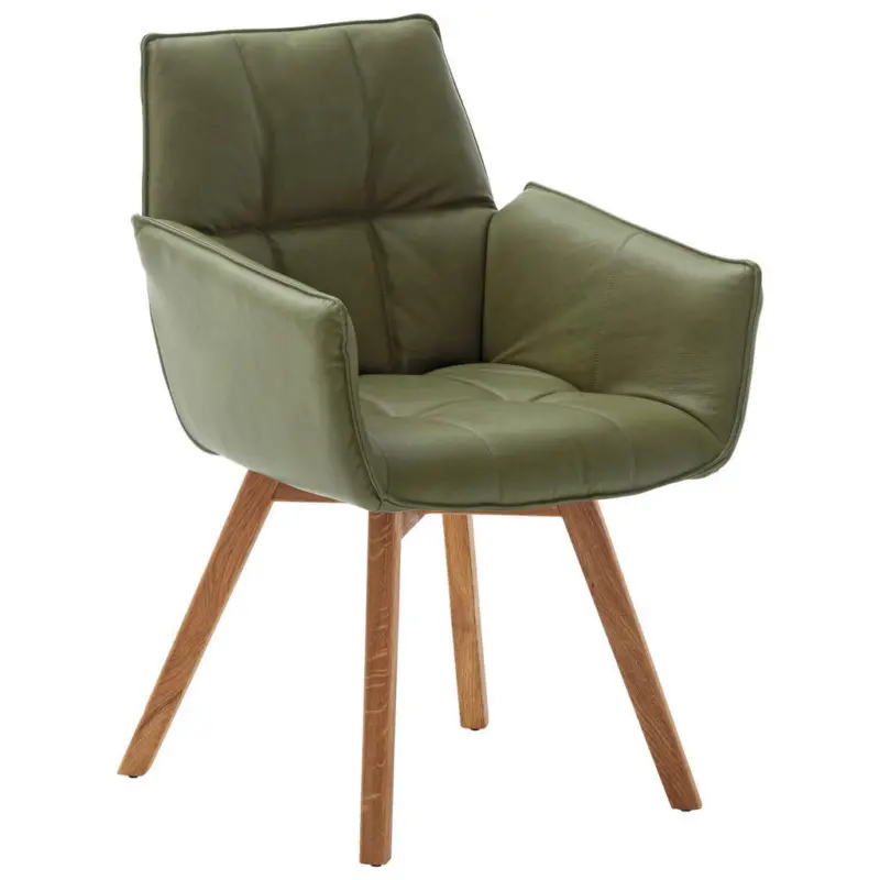 Armlehnstuhl Lederauswahl, Typenauswahl, Gestellauswahl, Sitzfl&auml;che 180&deg; drehbar Echtleder