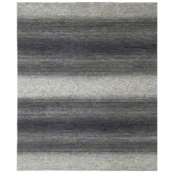 Orientteppich 80/300 cm Sun & Sand Black Ivory Grau, Schwarz