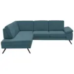 XXXLutz Lauterach - Ihr M&ouml;belhaus bei Bregenz Ecksofa in Lederlook, Mikrofaser Blau 194/261 cm