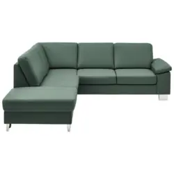 Ecksofa in Echtleder Opal 235/248 cm
