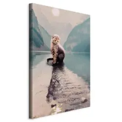 Leinwandbild Abstraktes, Tiere 60/90/1.2 cm