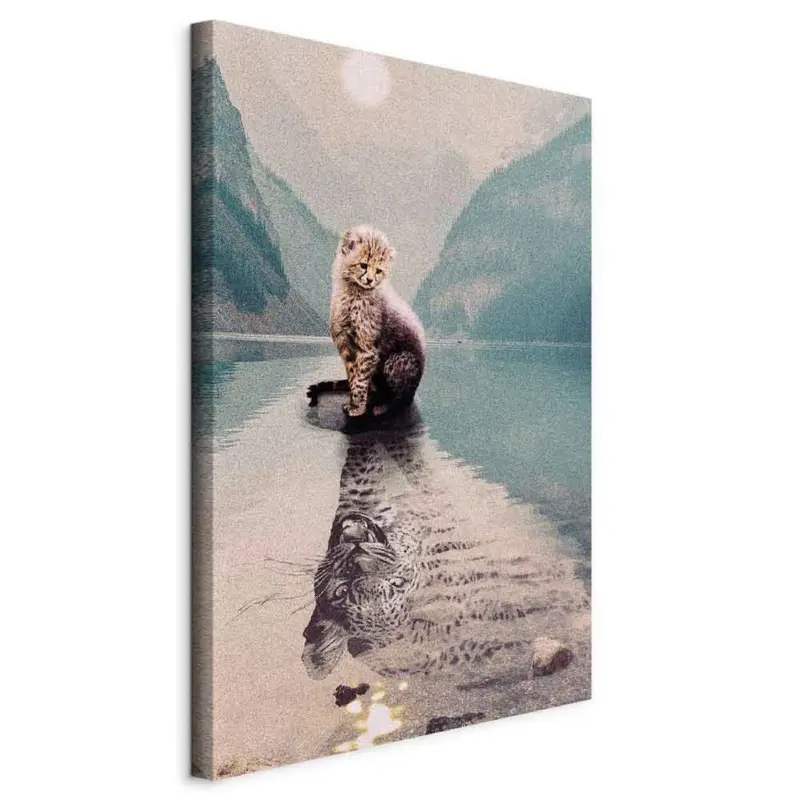 Leinwandbild Abstraktes, Tiere 60/90/1.2 cm