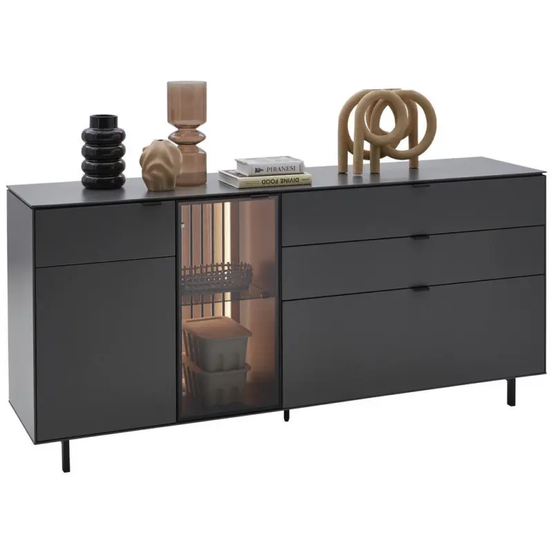Sideboard Anthrazit 186,2/86,1/46 cm