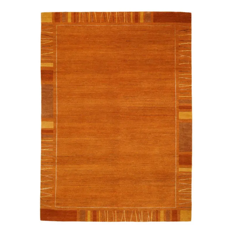 Wollteppich 200/250 cm Sena Silk Mata Kupferfarben