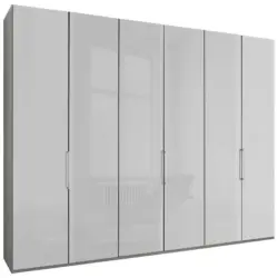 Faltt&uuml;renschrank in Grau, Wei&szlig;