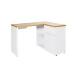 XXXLutz Lauterach - Ihr M&ouml;belhaus bei Bregenz Eckschreibtisch 117/90/76,2 cm in Wei&szlig;, Eichefarben