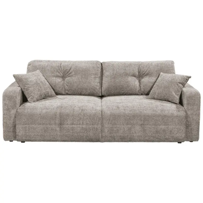 Schlafsofa in Mikrovelours Taupe