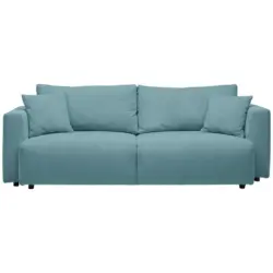 Schlafsofa in Cord T&uuml;rkis