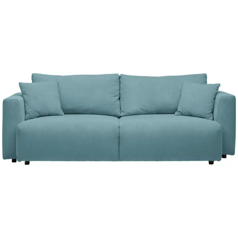 Schlafsofa in Cord T&uuml;rkis
