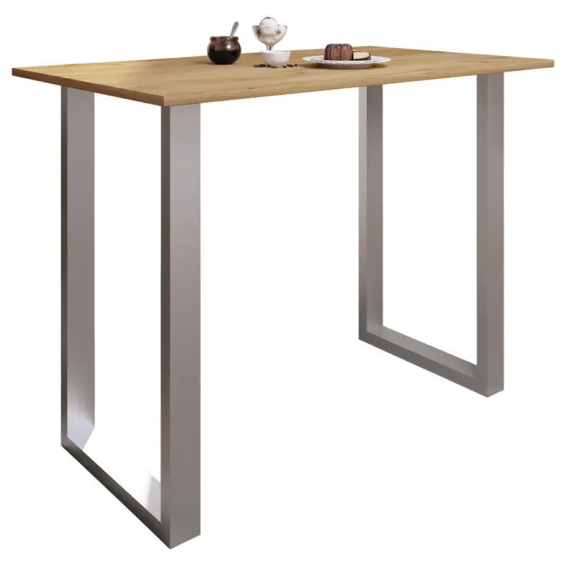 Bartisch in Metall, Holzwerkstoff 140/80/102 cm