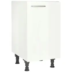 Sp&uuml;lenunterschrank 45/87/56 cm in Wei&szlig; Hochglanz