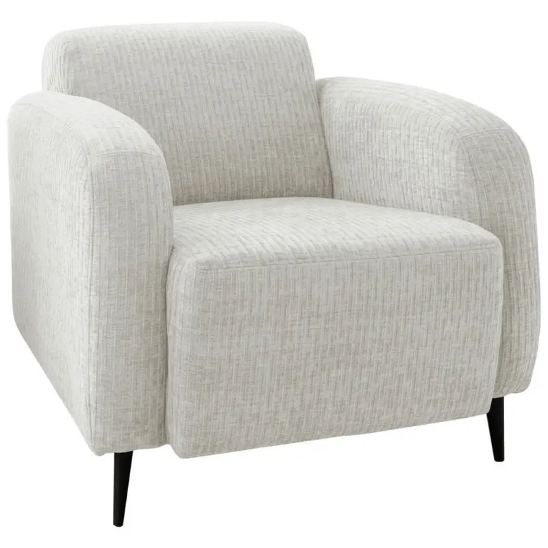 Sessel in Velours Wei&szlig;