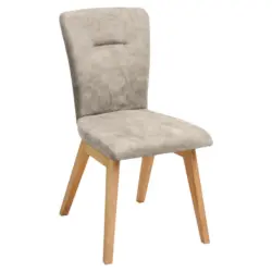 Stuhl in Holz, Textil Naturfarben