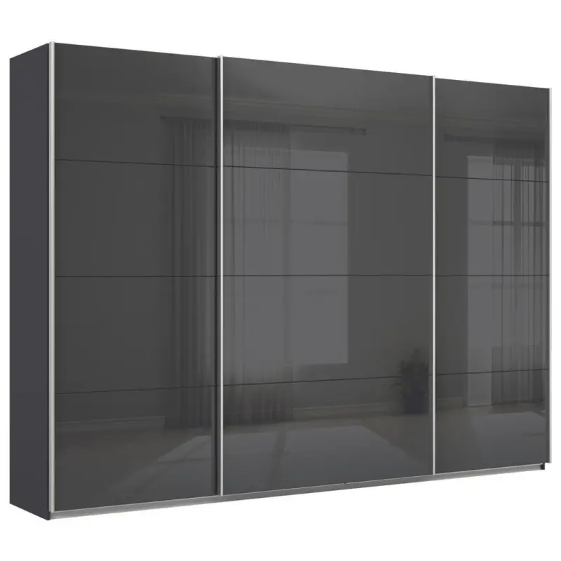 Schwebet&uuml;renschrank in Dunkelgrau