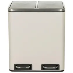 Abfallsammler 2 x 15 l Metall